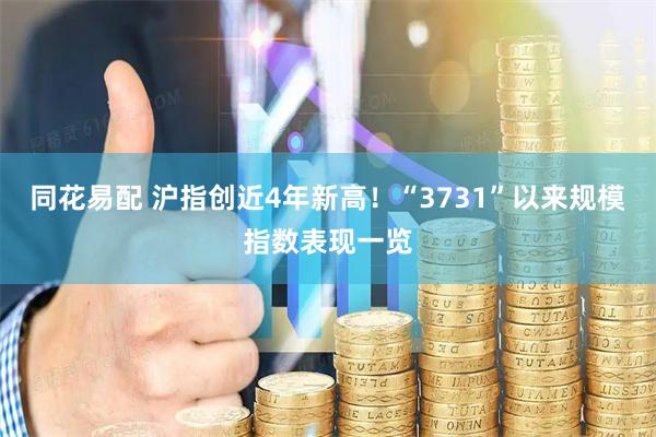 同花易配 沪指创近4年新高！“3731”以来规模指数表现一览